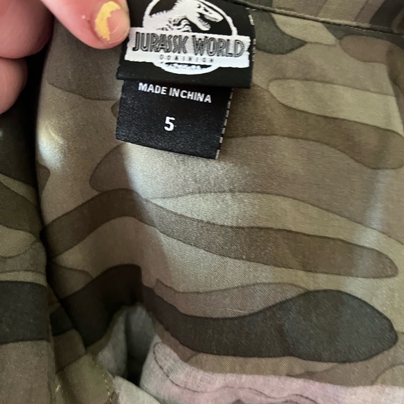 Camo Button-Down Utility Shirt - Olive Green - Picture 5 of 5